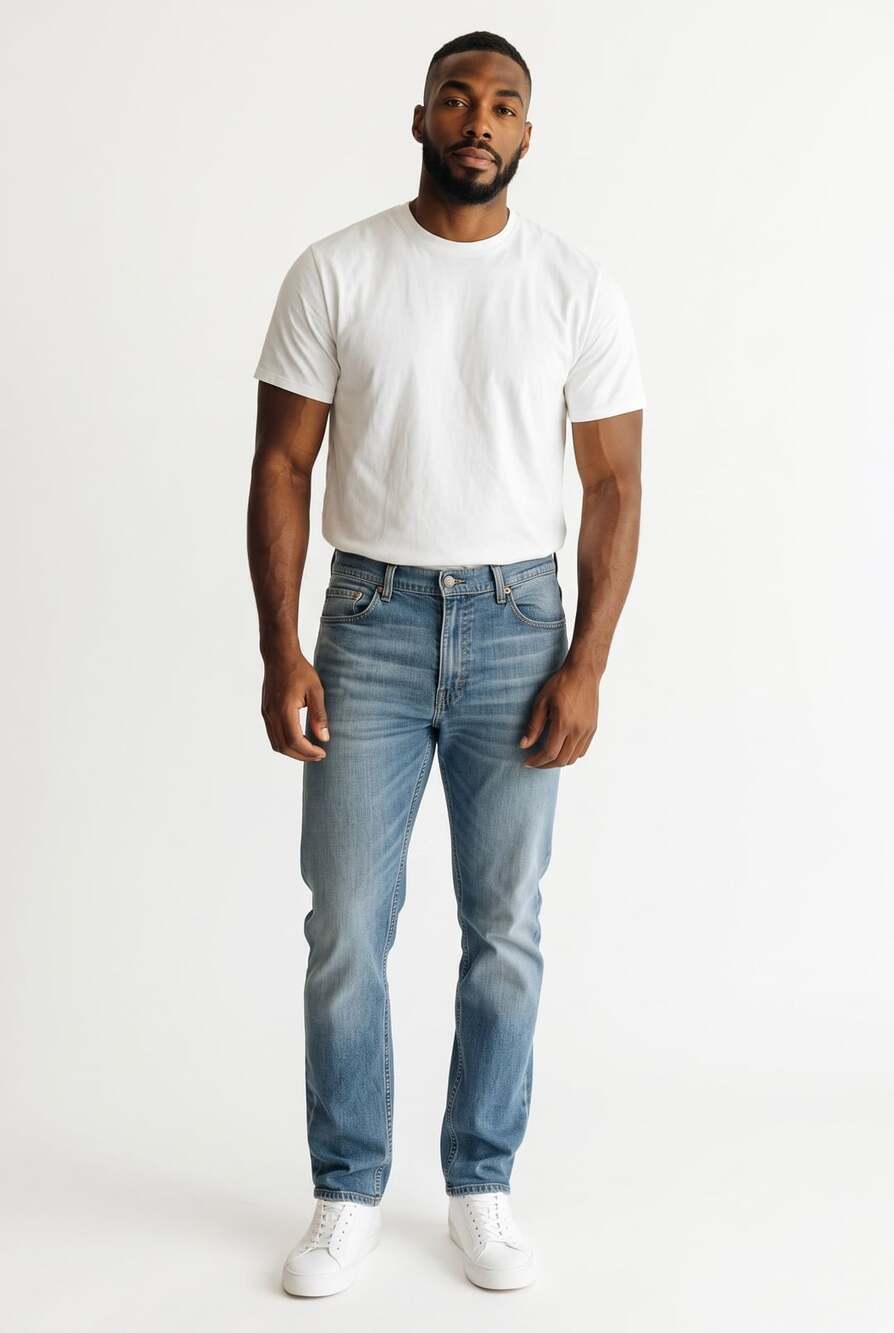 Levi's 559 Relaxed Straight Jeans Size 36x32 Blue Denim
